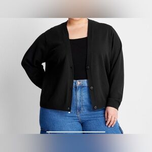 A NEW DAY WOMENS CARDIGAN BLACK XL